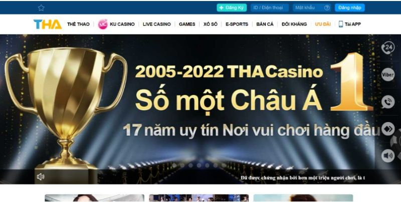 Link vào THABET chính thức đảm bảo không bị chặn