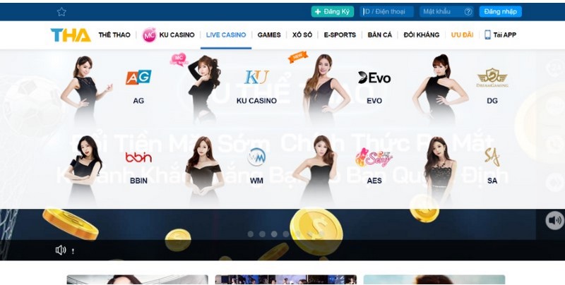 Sòng Live Casino của nhà cái Thabet dành riêng cho người Việt